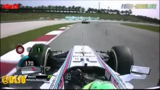 F1 2014 - Malaysian Gran Prix - #FMassa pit stop + onboard lap