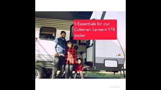 5 Essentials for our Travel Trailer I Coleman Lantern 17b Camper