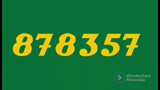 Colorful Numbers 1 to 10000000 (8 to 1 billion speed)