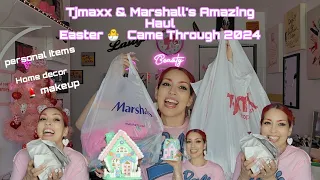 Tjmaxx & Marshall's Homerun Amazing HAUL✨🤩🤯 2024 Easter came thru 🐣🐰🏘️