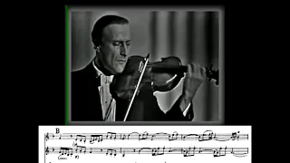 Bach Double Violin Concerto BWV 1043 - Yehudi Menuhin And David Oistrakh VIDEO SCORE