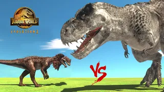 DILOPHOSAURUS vs VREX (Carnivore Dinosaurs) - Animal Revolt Battle Simulator