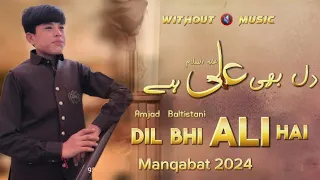 Dil Bhi Ali Hai Jan Bhi Ali Hai | Without Music 🔇 | 13 Rajab Manqabat @AmjadBaltistani