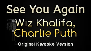 See You Again - Wiz Khalifa ft Charlie Puth (Karaoke Songs With Lyrics - Original Key)