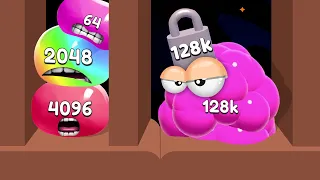 Jelly 2048 [Unlock 128K] - Blob Merge Jelly (Max level)