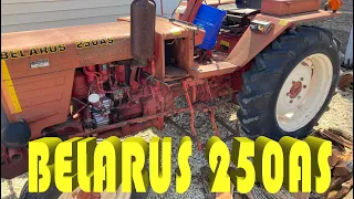 Looking at a Belarus 250AS Tractor