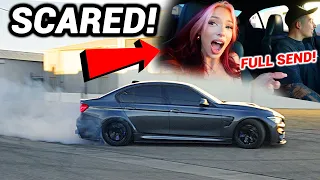 SCARING HER DRIFTING IN MY BMW M3!
