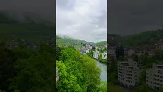Swiss Village after rain in Spring. Favorite place in switzerland to enjoy Nature