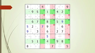 dxSudoku #38 Swordfish Puzzle Solving Technique