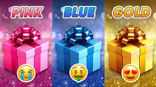 Choose Your 3 Gift box 🎁Pink, Blue  Or Gold How Are you Lucky ? #chooseyourgift