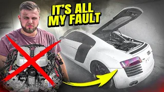 I RUINED My FLOODED Audi R8 Motor With Only 5K Miles..