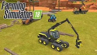 Farming Simulator 18      -       Silvicultura!!! Cortar Árvores!!!!