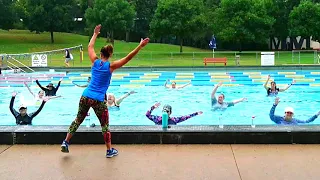 Aquatic fitness warm-up routine + ideas