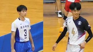 #亀岡聖成 #尾藤大輝 駿台学園 vs 東山 第1セット インターハイ2023 男子バレーボール決勝戦　 高校男子バレーボール