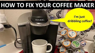 Broken Keurig won't brew!  EASY HOW TO FIX IT with NO TOOLS! when nothing else works.