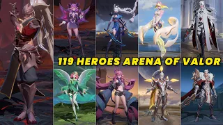 Conquer the Arena: All 119 Heroes in Arena of Valor - Ultra HD 2024 Showcase!