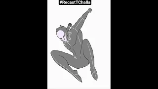 Recast T'challa Marvel #tchalla #recasttchalla #blackpantherfanart #mcu #marvel