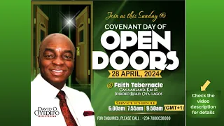 Covenant Day of Open Door Service- (Invitation) | April 28, 2024 | Living Faith Church, Nigeria