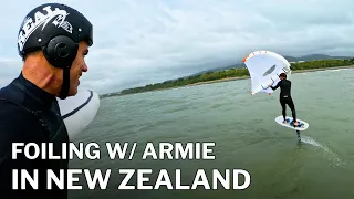 Testing Foils with Armie Armstrong in New Zealand