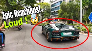 LOUDEST Lamborghini Aventador in INDIA | Public Reactions & Acceleration