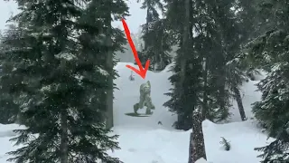 Bigfoot sighting in Mount Fitz Roy, between Argentina and Chile