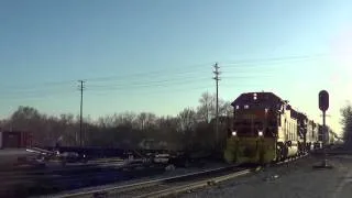 TP&W GP50 #5010 leads A freight through Watseka IL