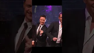 Michael Fassbender, Hugh Jackman & James McAvoy Dance