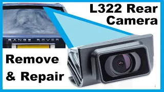 How to test Remove & Fix Rear View Reverse Camera on Range Rover L322 Reversing