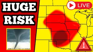 The Huge Tornado in Oklahoma And Kansas Derecho, As They Occurred Live - 5/19/24