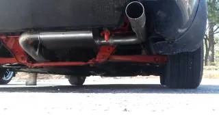 Thrush turbo muffler on miata