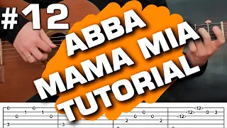 Abba Song mama mia guitar tab + guitar tutorial abba fingerstyle cover (guitarclub4you)