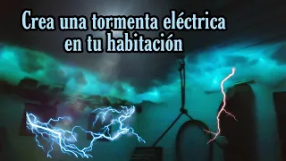 Ambientar con nubes y rayos tu habitación ⛈️🌌🌪️/ Fácil de hacer