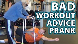 BADASS Old Man Gym Pranks 2!! - Workouts Gone Wrong;)