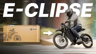 Unboxing the Solar E-Clipse - 72V Electric Dirt Bike with a Carbon Fiber Frame!
