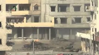 Взрыв боекомплекта в танке   Сирия