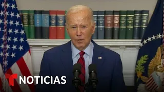 Biden dice que protestar es un derecho pero que EE.UU. no es “país anárquico” | Noticias Telemundo