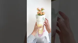 how to wrap flower bouquet 🌹