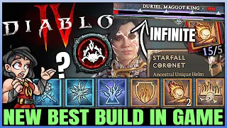 Diablo 4 - New Best INFINITE DAMAGE LOOP Sorcerer Build - Meteor Unique = OP - Duriel & T100 Guide!