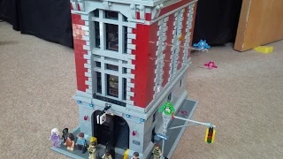 LEGO Ghostbusters firehouse headquarters #75827 - stop motion build