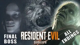 RESIDENT EVIL 7 - Eveline FINAL Boss Fight / ALL Endings (Good Ending + Bad Ending)