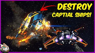 Destroying A Sentinel Freighter! No Man's Sky Interceptor Update