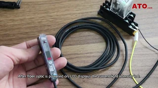 Digital Fiber Optic Sensor/Amplifier Wiring and Setting