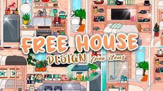 🌷Free House Idea🏠 Free Items In Toca Boca Aesthetic | House Design Toca Life World