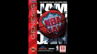 NBA Jam GENESIS Playthrough - Houston Rockets vs New Jersey Nets (1080p/60fps)