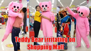 Teddy Bear Prank in Shopping Mall || Public Crazy Reaction || Funny Reaction || CM Teddy