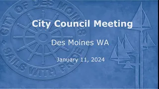 City Council Meeting 01/11/2024