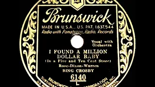 1931 HITS ARCHIVE: I Found A Million Dollar Baby (In A Five And Ten Cent Store) - Bing Crosby