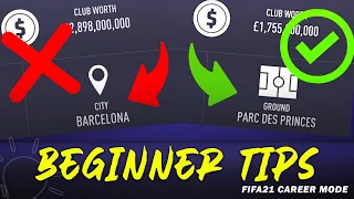 Beginner Tips for FIFA21 Career Mode