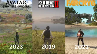 Avatar: Frontiers of Pandora VS Red Dead Redemption 2 vs Far Cry 6 - Physics and Details Comparison