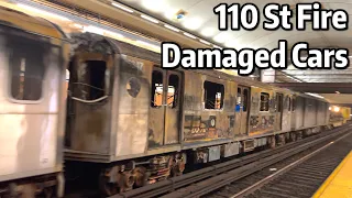 ⁴ᴷ⁶⁰ R142s Damaged in the 110th Street Fire Transferred to 207th Street Yard